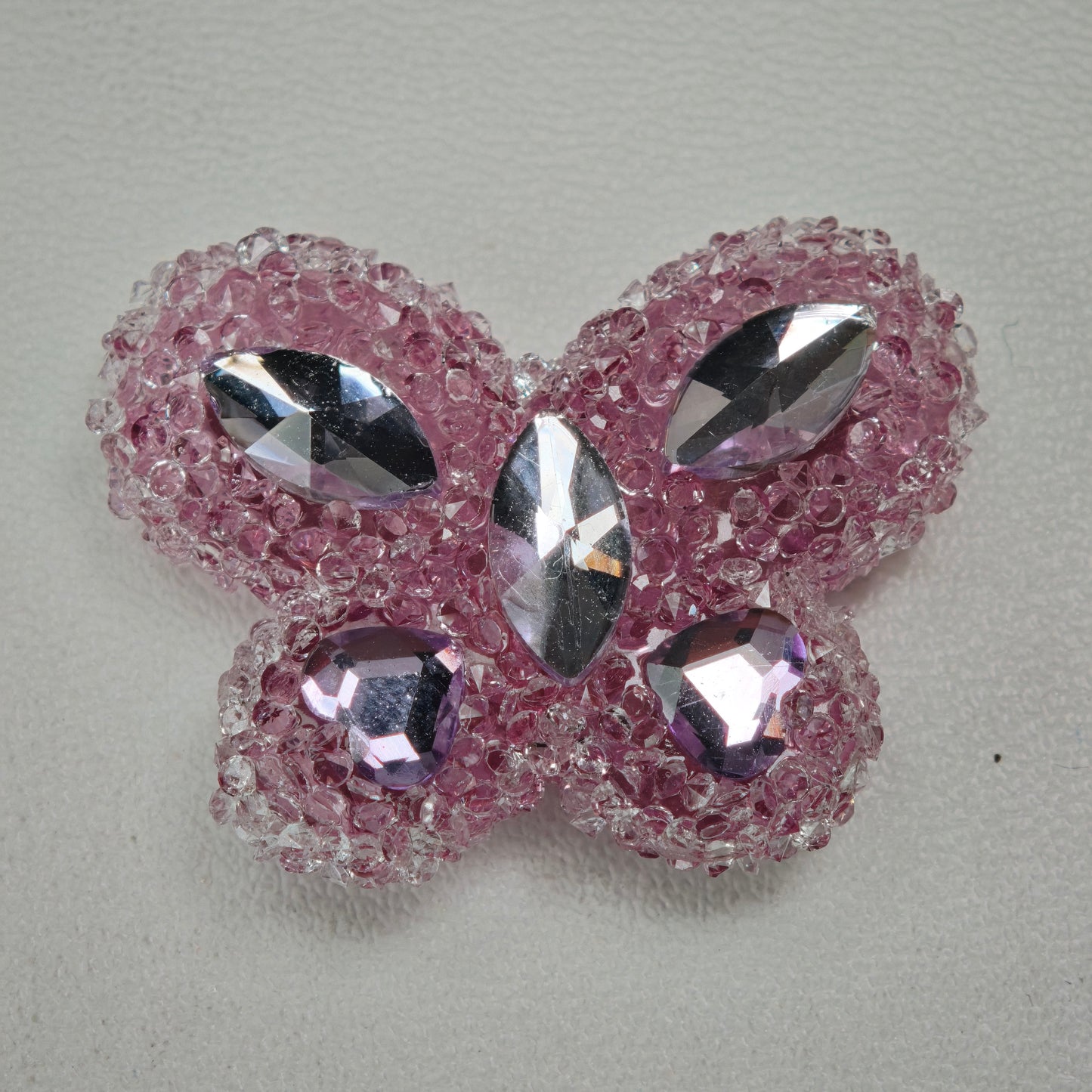 [KM6934]- 32mm*24mm Butterfly Crystal Diamonds Fancy Sugar Beads