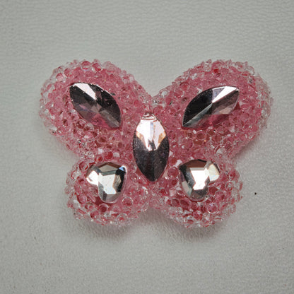 [KM6934]- 32mm*24mm Butterfly Crystal Diamonds Fancy Sugar Beads