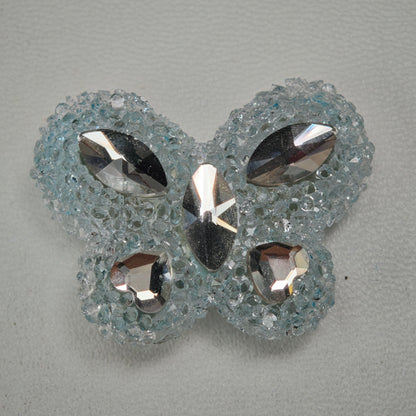 [KM6934]- 32mm*24mm Butterfly Crystal Diamonds Fancy Sugar Beads