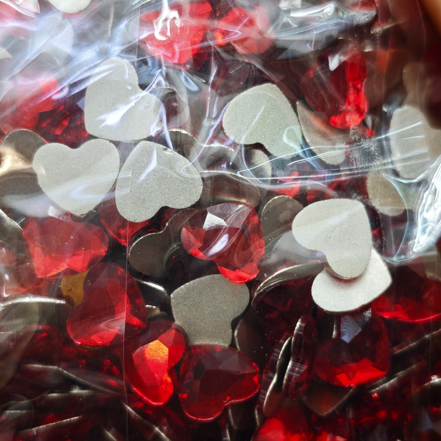 [KM6935]- 8.5mm*10mm Flat Bottom, Love Heart Shaped Crystal Diamonds, Glass Rhinestone Charms