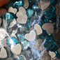[KM6935]- 8.5mm*10mm Flat Bottom, Love Heart Shaped Crystal Diamonds, Glass Rhinestone Charms