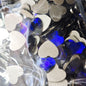 [KM6935]- 8.5mm*10mm Flat Bottom, Love Heart Shaped Crystal Diamonds, Glass Rhinestone Charms
