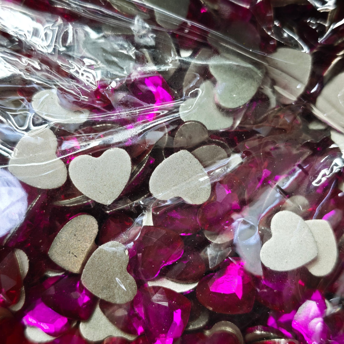 [KM6935]- 8.5mm*10mm Flat Bottom, Love Heart Shaped Crystal Diamonds, Glass Rhinestone Charms