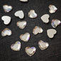 [KM6935]- 8.5mm*10mm Flat Bottom, Love Heart Shaped Crystal Diamonds, Glass Rhinestone Charms