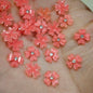 [KM5711]- 8mm Four-Petal Heart Flower Charms With Diamonds