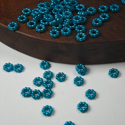 [KM6943]- 6mm Acrylic Pearl Spacers Rings, Fit Beadable Pens