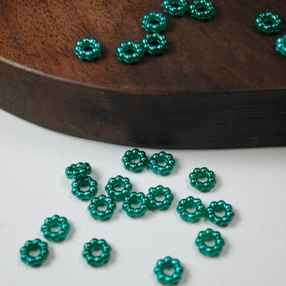 [KM6943]- 6mm Acrylic Pearl Spacers Rings, Fit Beadable Pens