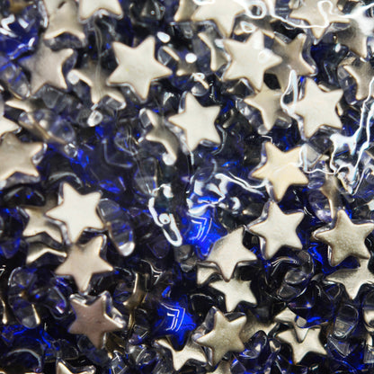 [KM6962]- 7.5mm Five-Pointed Star Crystal Diamonds, Flatback Rhinestone Nail Charms