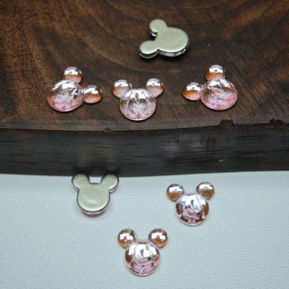[KM6949]- 9mm*10mm M Mickey Head Crystal Diamonds Nail Art Charms