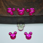 [KM6949]- 9mm*10mm M Mickey Head Crystal Diamonds Nail Art Charms