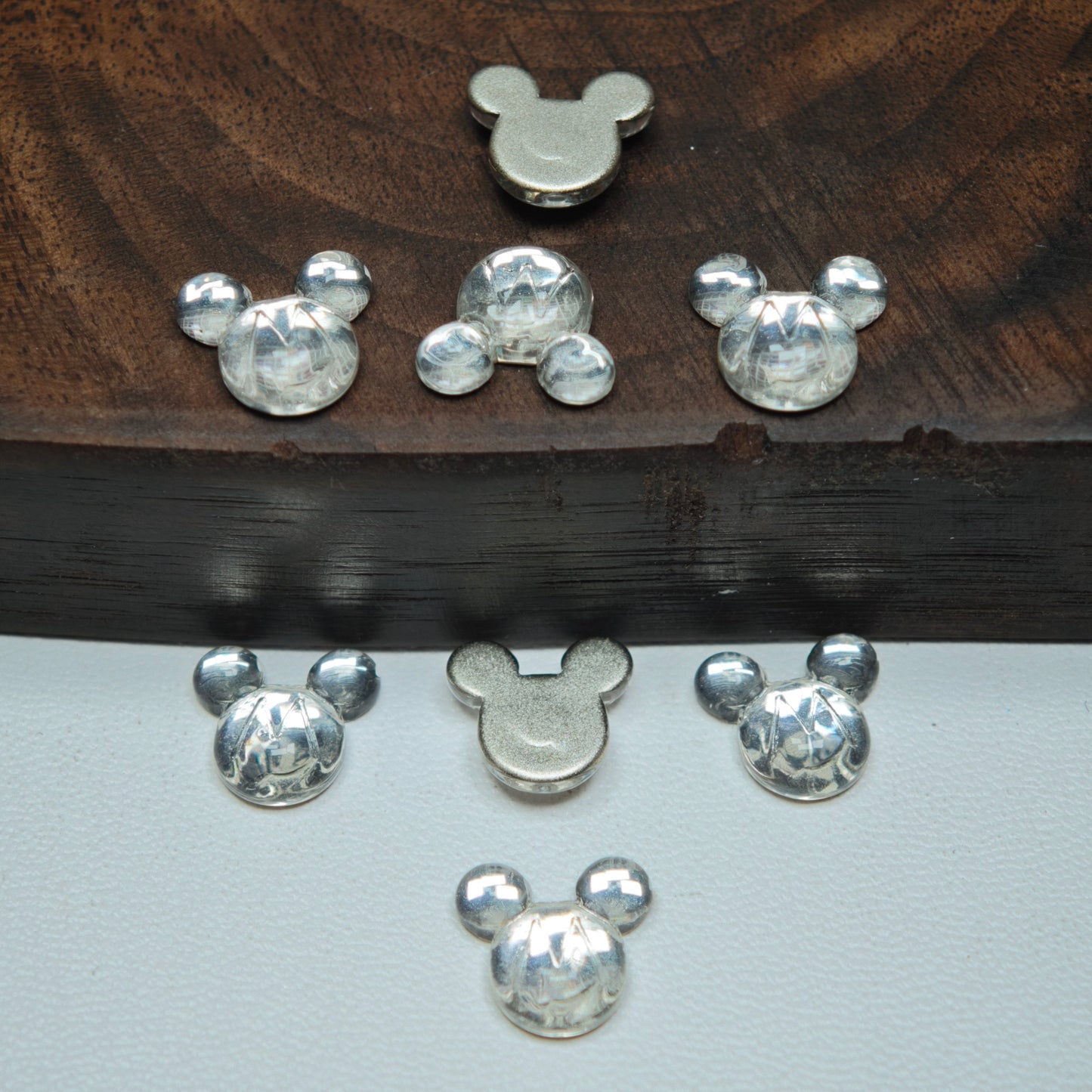 [KM6949]- 9mm*10mm M Mickey Head Crystal Diamonds Nail Art Charms