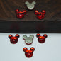 [KM6949]- 9mm*10mm M Mickey Head Crystal Diamonds Nail Art Charms