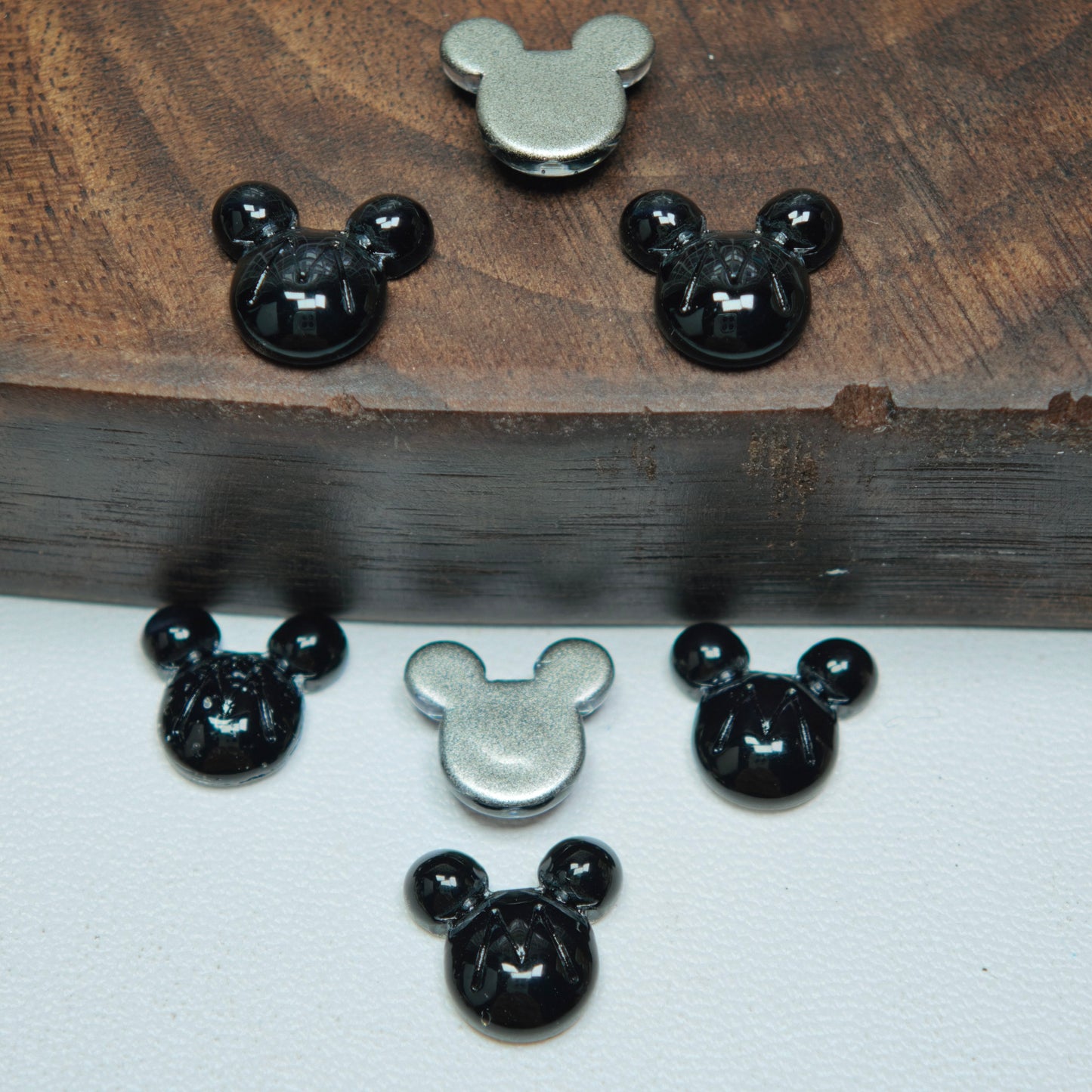 [KM6949]- 9mm*10mm M Mickey Head Crystal Diamonds Nail Art Charms