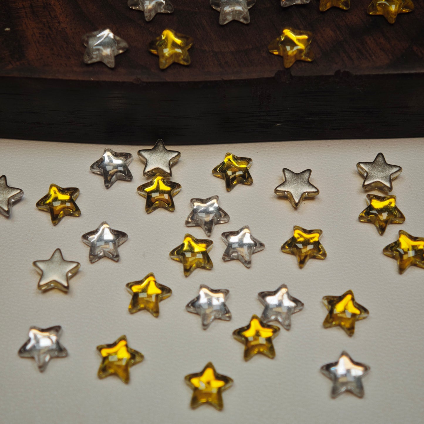 [KM6962]- 7.5mm Five-Pointed Star Crystal Diamonds, Flatback Rhinestone Nail Charms