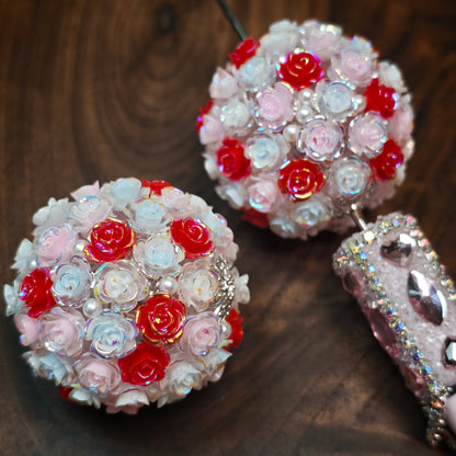 [KM6904]- 34mm Big Rose Flower Ball Fancy Beads, Fit Pens