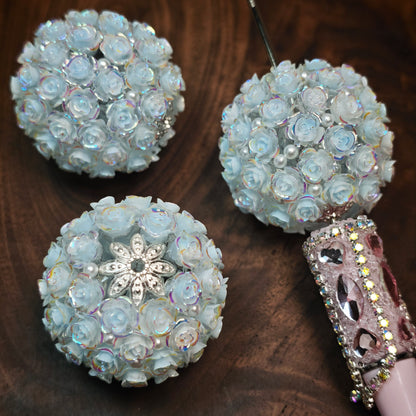 [KM6904]- 34mm Big Rose Flower Ball Fancy Beads, Fit Pens