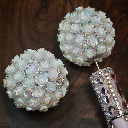 [KM6904]- 34mm Big Rose Flower Ball Fancy Beads, Fit Pens