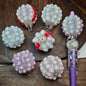 Video- [KM6968]- 34mm Colourful Luminous Rose Flower Fancy Beads