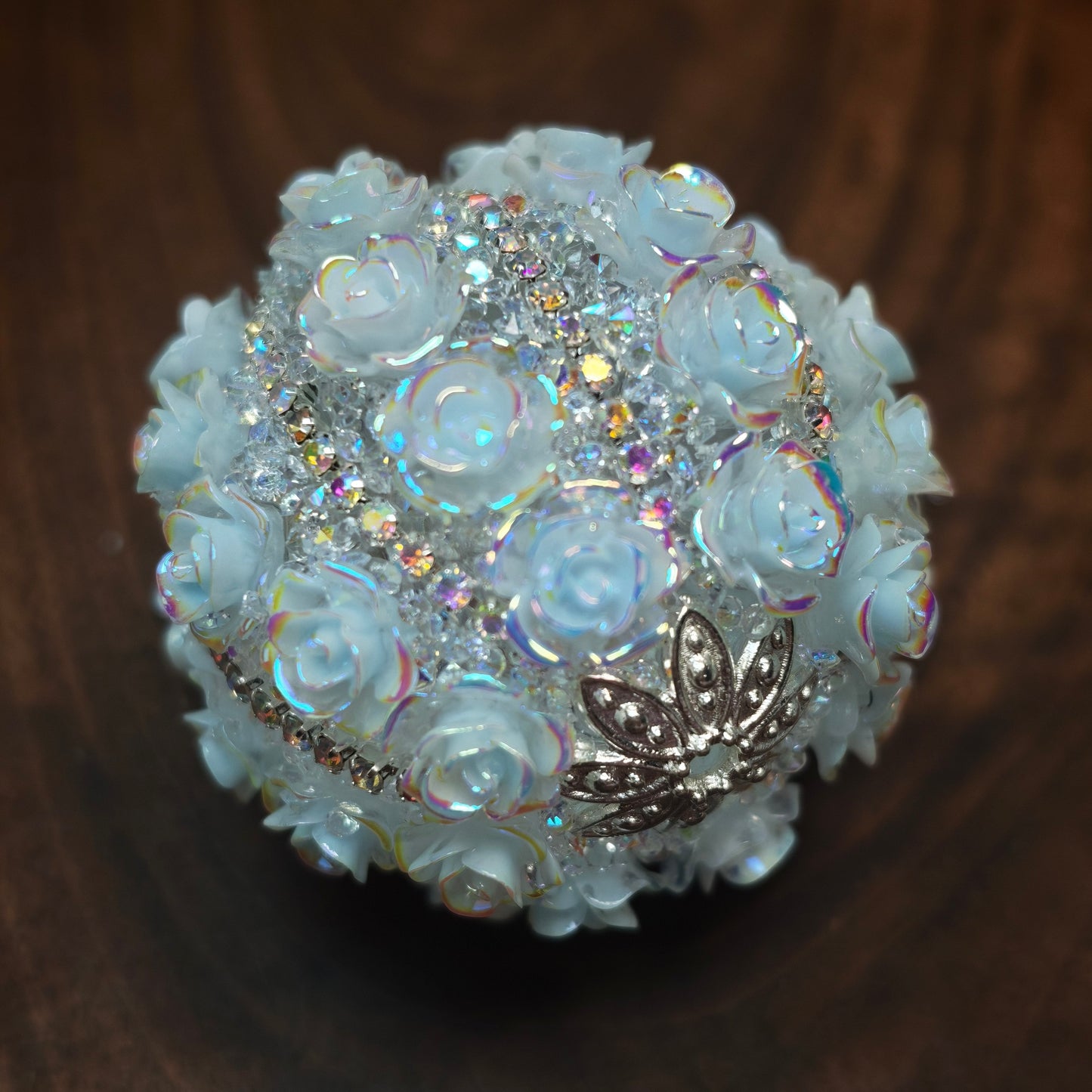 Video- [KM6968]- 34mm Colourful Luminous Rose Flower Fancy Beads