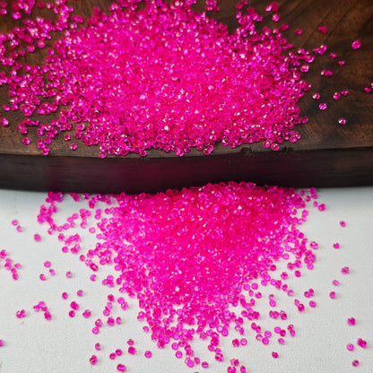 [KM6972]- 1.5mm, SS4, Mini Clear Color Resin Sugar Diamonds, Pointed Bottom Rhinestone, For DIY Fancy Beads and Beadable Pens