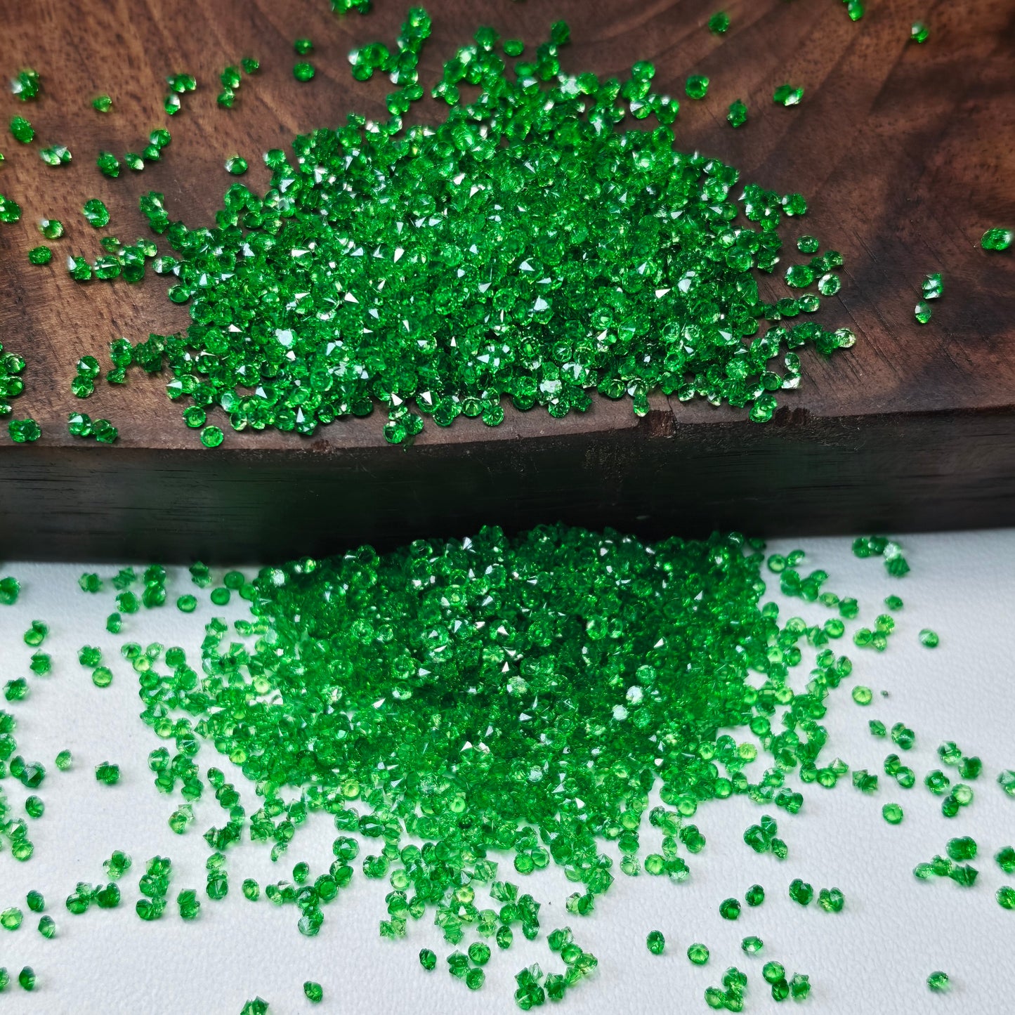 [KM6972]- 1.5mm, SS4, Mini Clear Color Resin Sugar Diamonds, Pointed Bottom Rhinestone, For DIY Fancy Beads and Beadable Pens