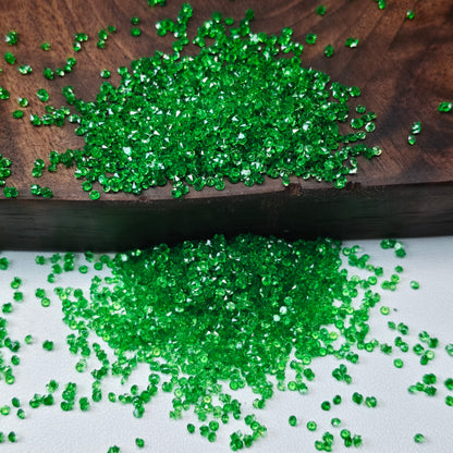 [KM6972]- 1.5mm, SS4, Mini Clear Color Resin Sugar Diamonds, Pointed Bottom Rhinestone, For DIY Fancy Beads and Beadable Pens