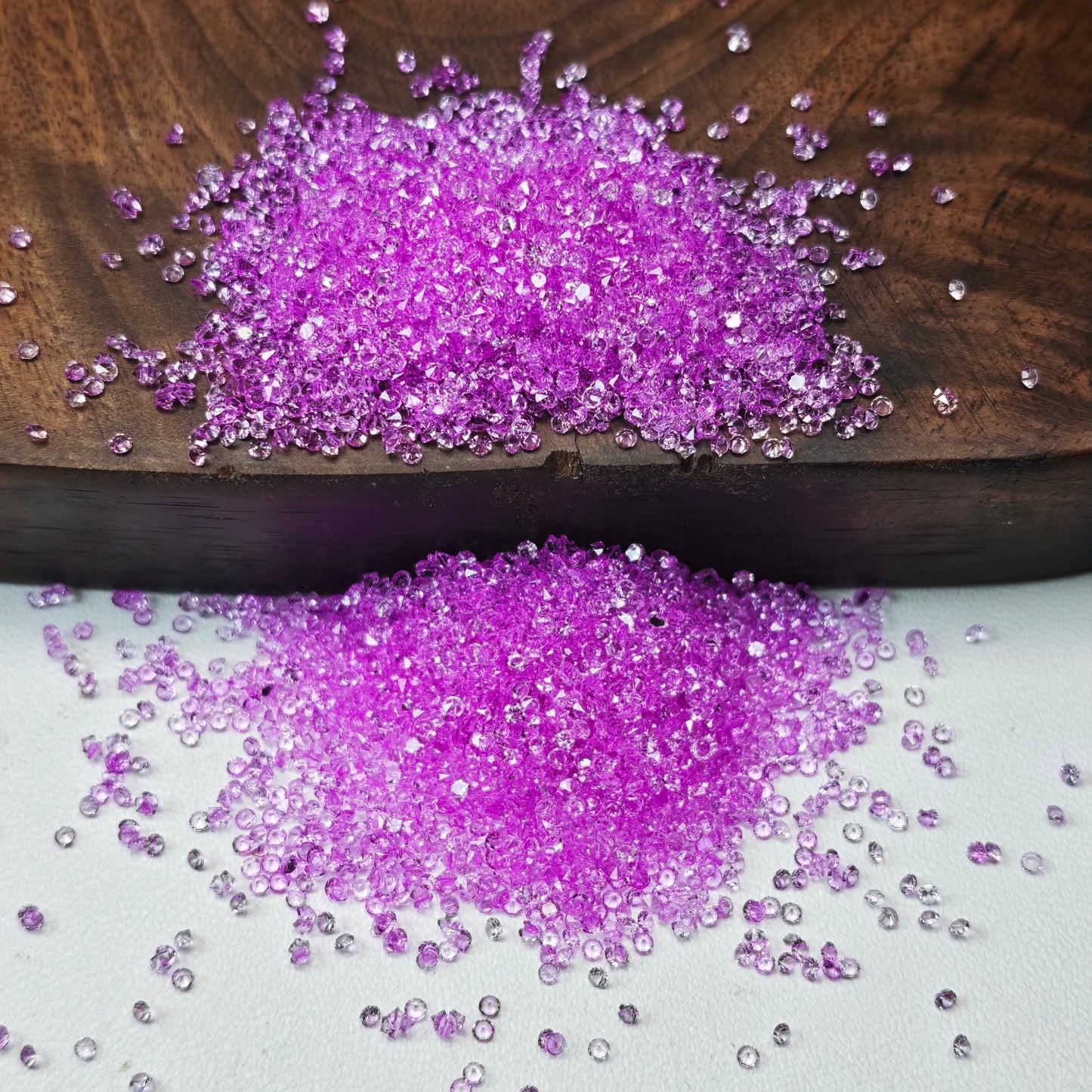 [KM6972]- 1.5mm, SS4, Mini Clear Color Resin Sugar Diamonds, Pointed Bottom Rhinestone, For DIY Fancy Beads and Beadable Pens