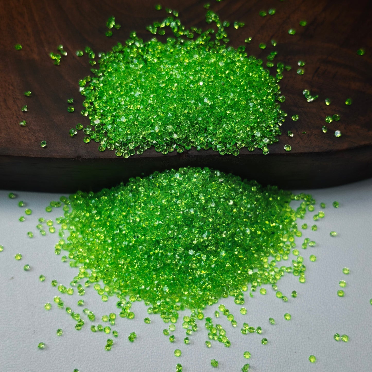 [KM6972]- 1.5mm, SS4, Mini Clear Color Resin Sugar Diamonds, Pointed Bottom Rhinestone, For DIY Fancy Beads and Beadable Pens