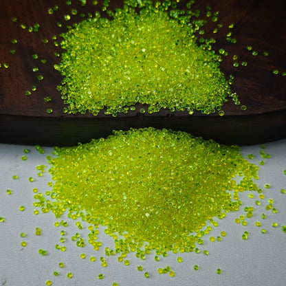 [KM6972]- 1.5mm, SS4, Mini Clear Color Resin Sugar Diamonds, Pointed Bottom Rhinestone, For DIY Fancy Beads and Beadable Pens