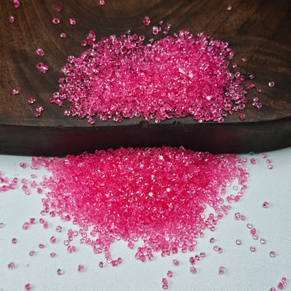 [KM6972]- 1.5mm, SS4, Mini Clear Color Resin Sugar Diamonds, Pointed Bottom Rhinestone, For DIY Fancy Beads and Beadable Pens