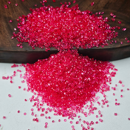 [KM6972]- 1.5mm, SS4, Mini Clear Color Resin Sugar Diamonds, Pointed Bottom Rhinestone, For DIY Fancy Beads and Beadable Pens
