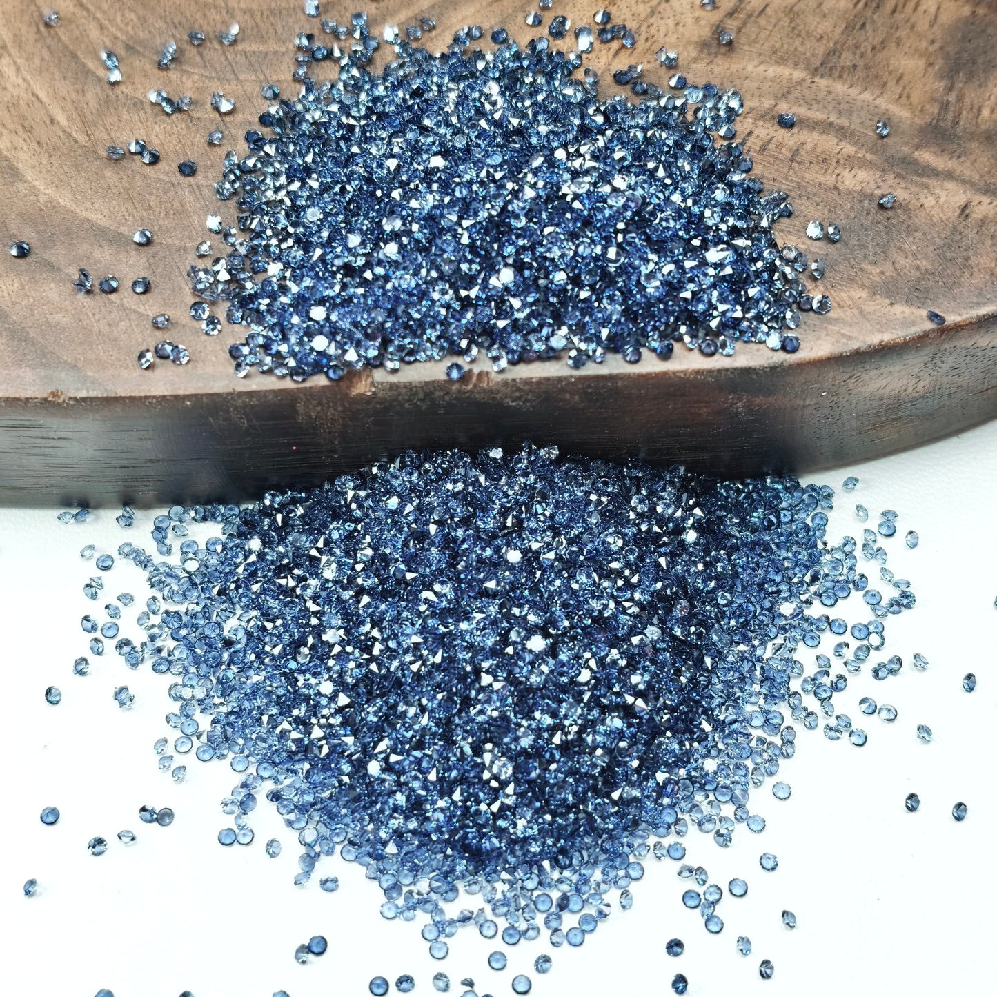 [KM6972]- 1.5mm, SS4, Mini Clear Color Resin Sugar Diamonds, Pointed Bottom Rhinestone, For DIY Fancy Beads and Beadable Pens