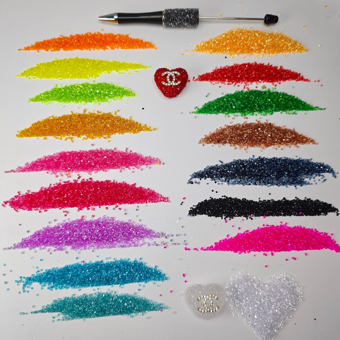 [KM6972]- 1.5mm, SS4, Mini Clear Color Resin Sugar Diamonds, Pointed Bottom Rhinestone, For DIY Fancy Beads and Beadable Pens