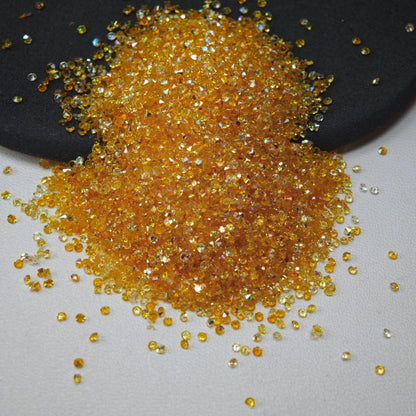 [KM1441]- (1.5mm Size) SS4 AB Color Sugar Crystal Diamonds, Mini Resin Rhinestone For Making Sugar Beads and Sugar Pens
