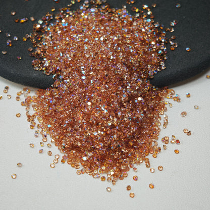 [KM1441]- (1.5mm Size) SS4 AB Color Sugar Crystal Diamonds, Mini Resin Rhinestone For Making Sugar Beads and Sugar Pens
