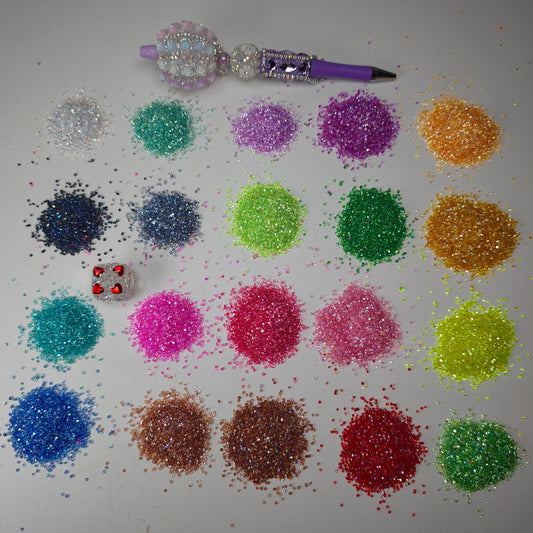 [KM1441]- (1.5mm Size) SS4 AB Color Sugar Crystal Diamonds, Mini Resin Rhinestone For Making Sugar Beads and Sugar Pens