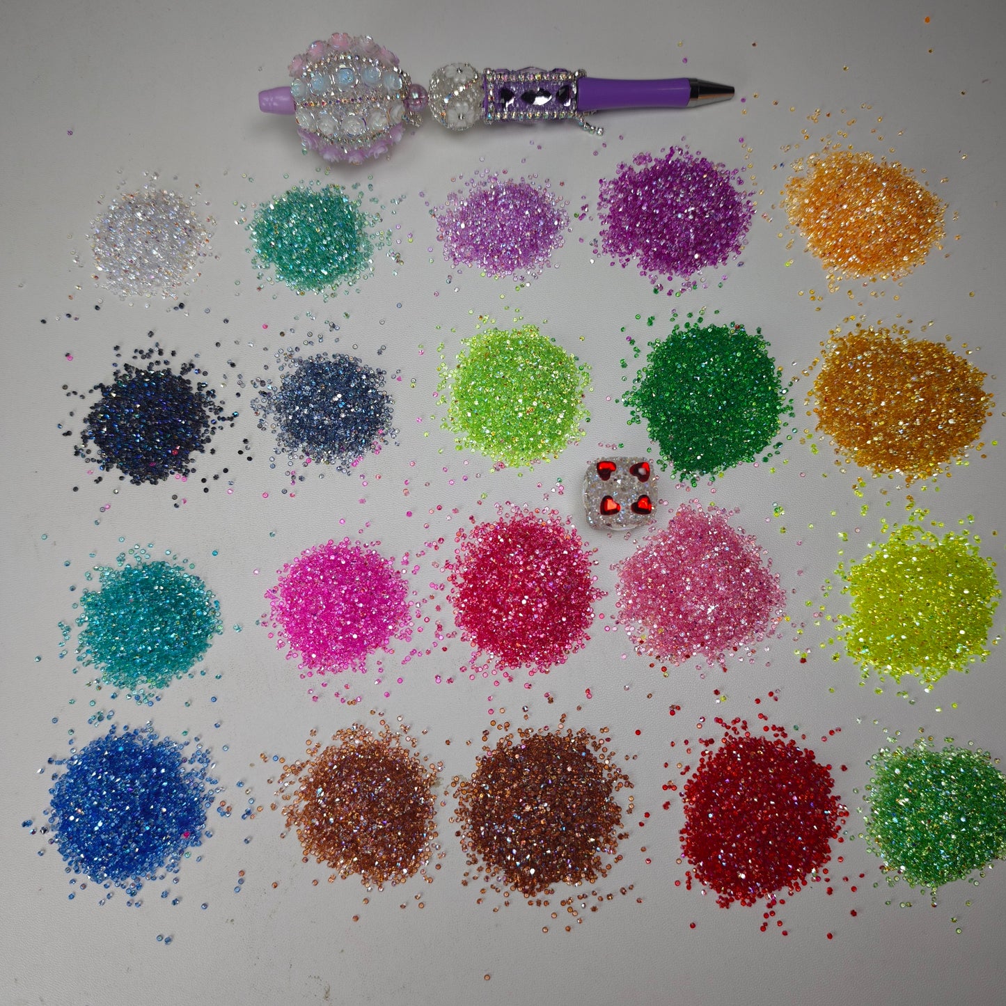 [KM1441]- (1.5mm Size) SS4 AB Color Sugar Crystal Diamonds, Mini Resin Rhinestone For Making Sugar Beads and Sugar Pens