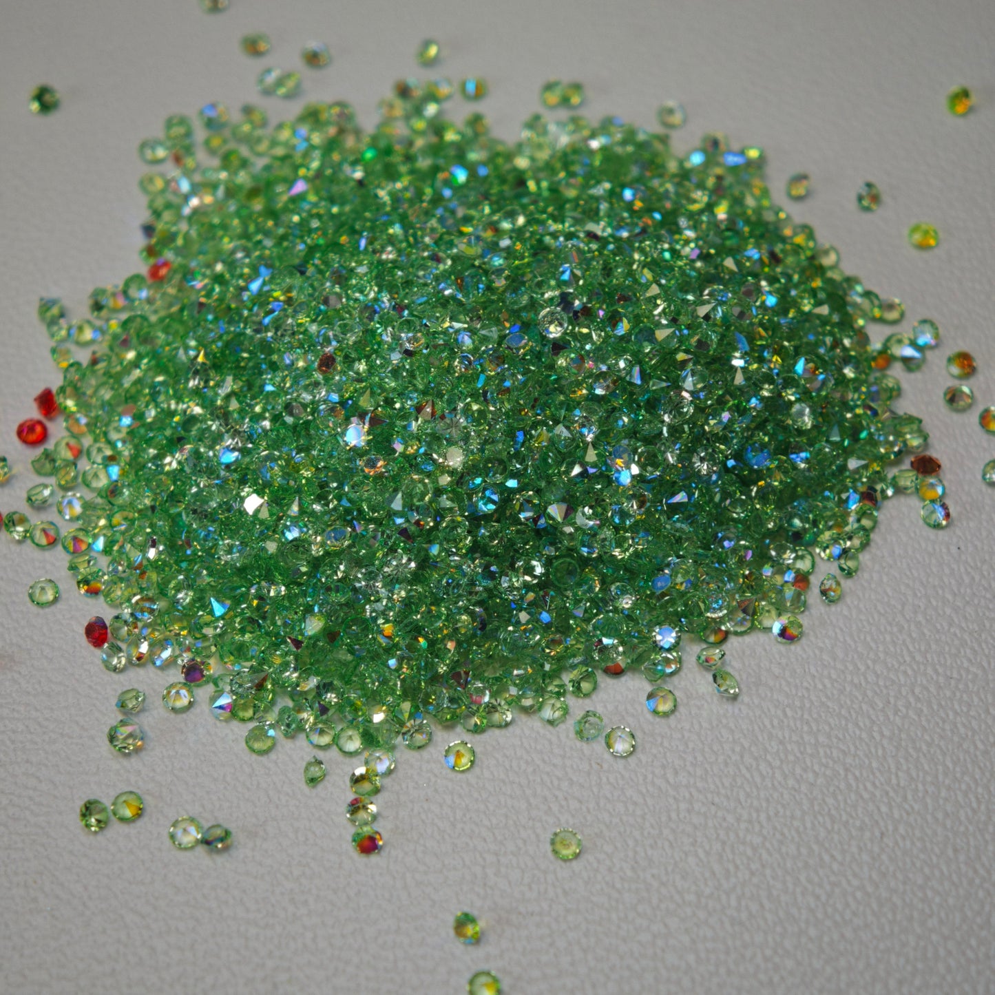 [KM1441]- (1.5mm Size) SS4 AB Color Sugar Crystal Diamonds, Mini Resin Rhinestone For Making Sugar Beads and Sugar Pens