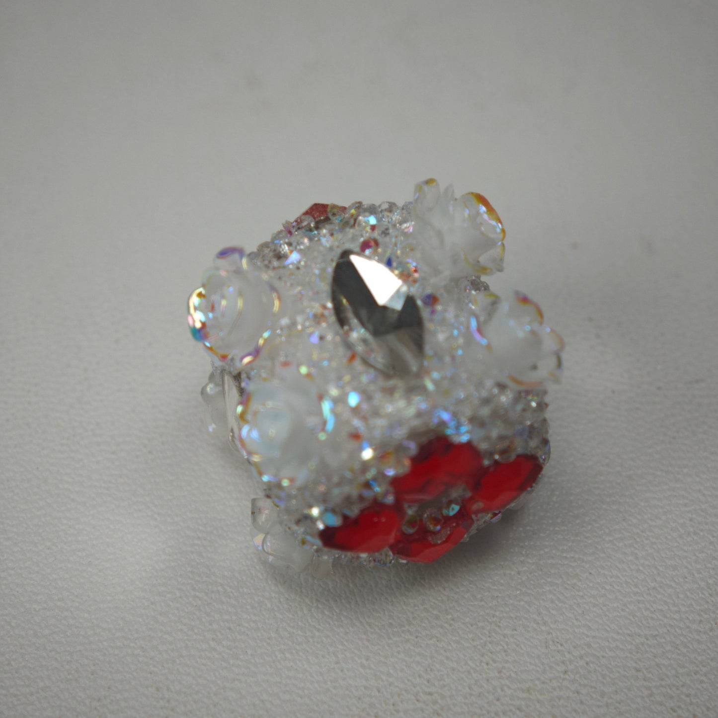 [KM6977]- 22mm Heart Flower Fancy Sugar Beads