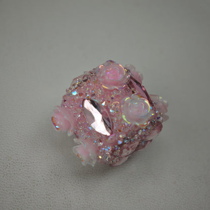 [KM6977]- 22mm Heart Flower Fancy Sugar Beads