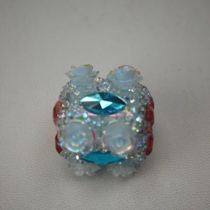 [KM6977]- 22mm Heart Flower Fancy Sugar Beads