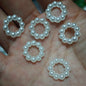 [KM6979]- 15mm Acrylic Pearl White and Colorful Spacers Rings