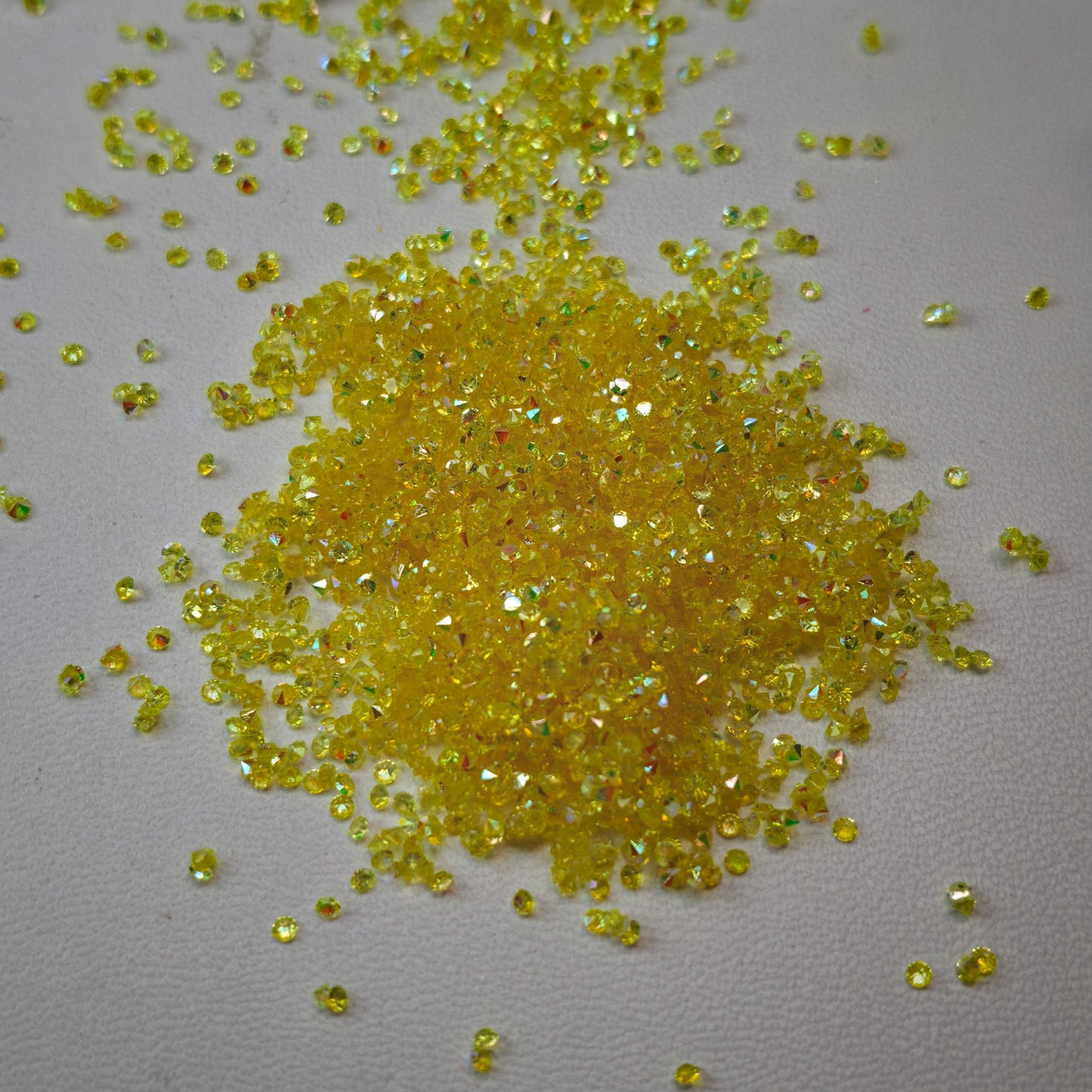 [KM1441]- (1.5mm Size) SS4 AB Color Sugar Crystal Diamonds, Mini Resin Rhinestone For Making Sugar Beads and Sugar Pens