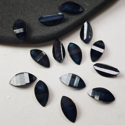 [KM6982]- 6mm*12mm Resin Horse Eyes Flower Petal Charms