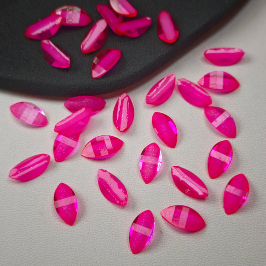 [KM6983]- 7mm*15mm Resin Horse Eyes Flower Petal Charms