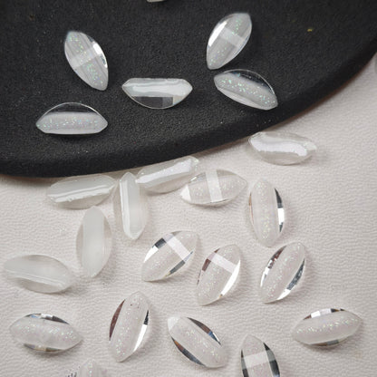 [KM6982]- 6mm*12mm Resin Horse Eyes Flower Petal Charms