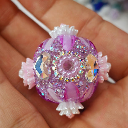 Video- [KM6984]- 28mm Horse Eyes Flower Petal Fancy Beads