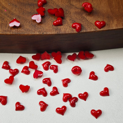 [KM6988]- 5mm Small Love Heart Resin Nails Charms