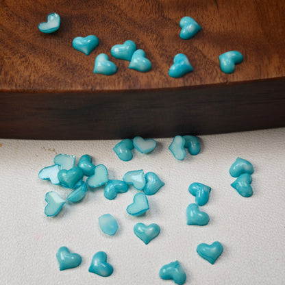 [KM6988]- 5mm Small Love Heart Resin Nails Charms