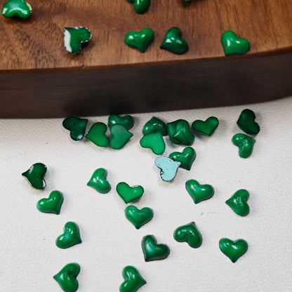 [KM6988]- 5mm Small Love Heart Resin Nails Charms